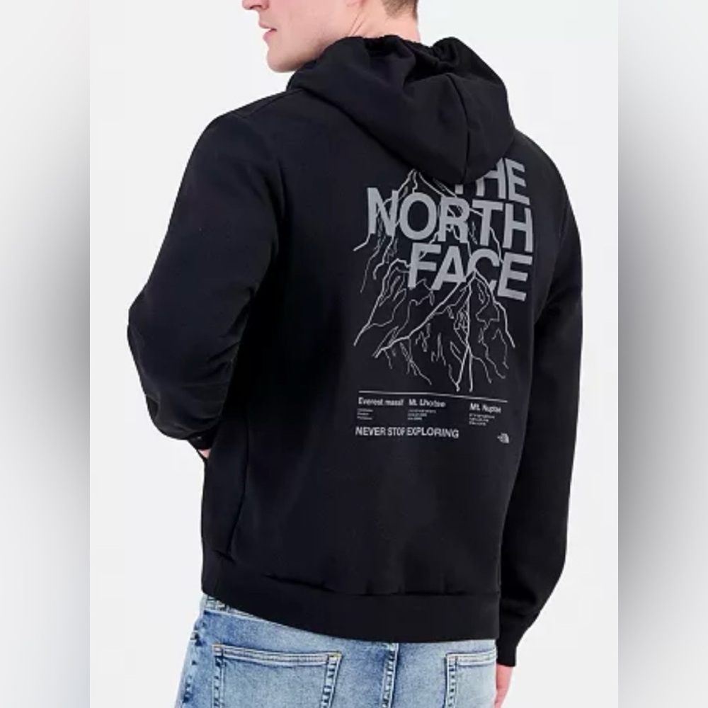 New $65 North Face Pullover Hoodie Hooded sweatshirt-3 Peaks Himalyans Mtn Top L